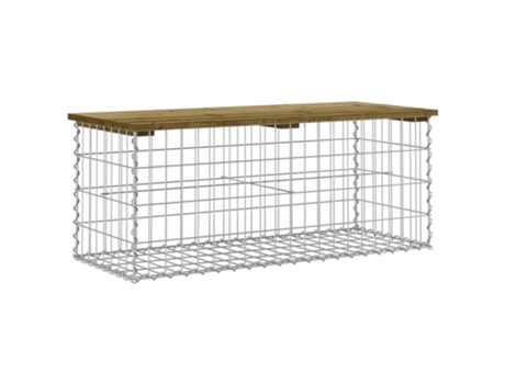 Banco De Jardín VIDAXL Marrón Madera (103x44x42 cm)