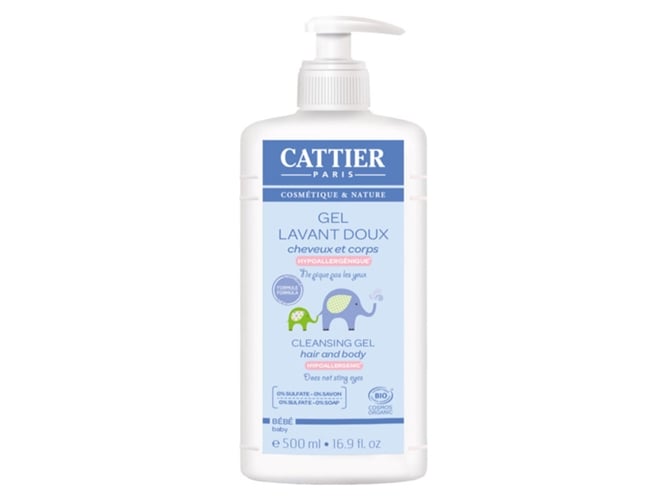 Gel Duche CATTIER Suave Pelo y Cuerpo Bebé