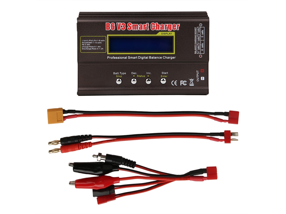 Cargador Digital Inteligente De 80 W Con Balanceo, Pantalla Lcd Y Medición De Resistencia Interna.