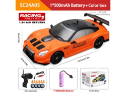 Coche RC 2.4G 4x4, juguete deportivo eléctrico recargable de alta velocidad para niños. Aeuzwr