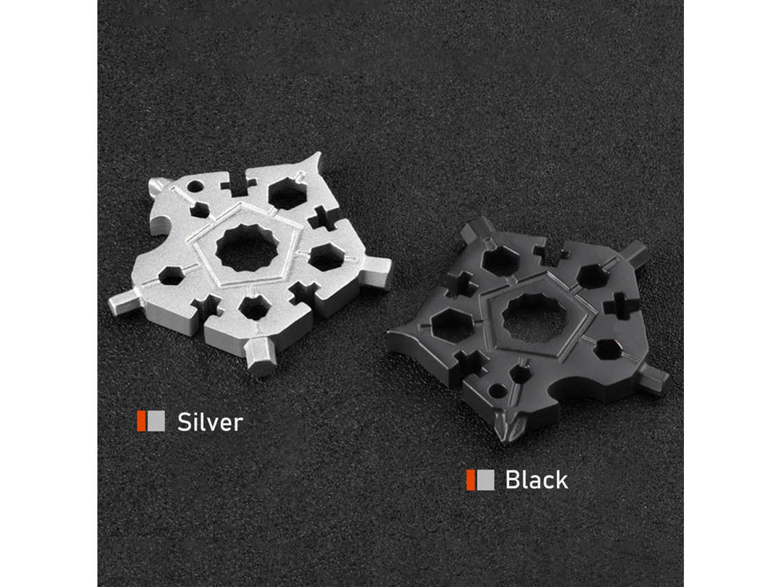 Herramienta Multiusos Snowflake 23 En 1: Llave Inglesa, Abridor De Botellas Y Destornillador Para Camping Y Viajes.