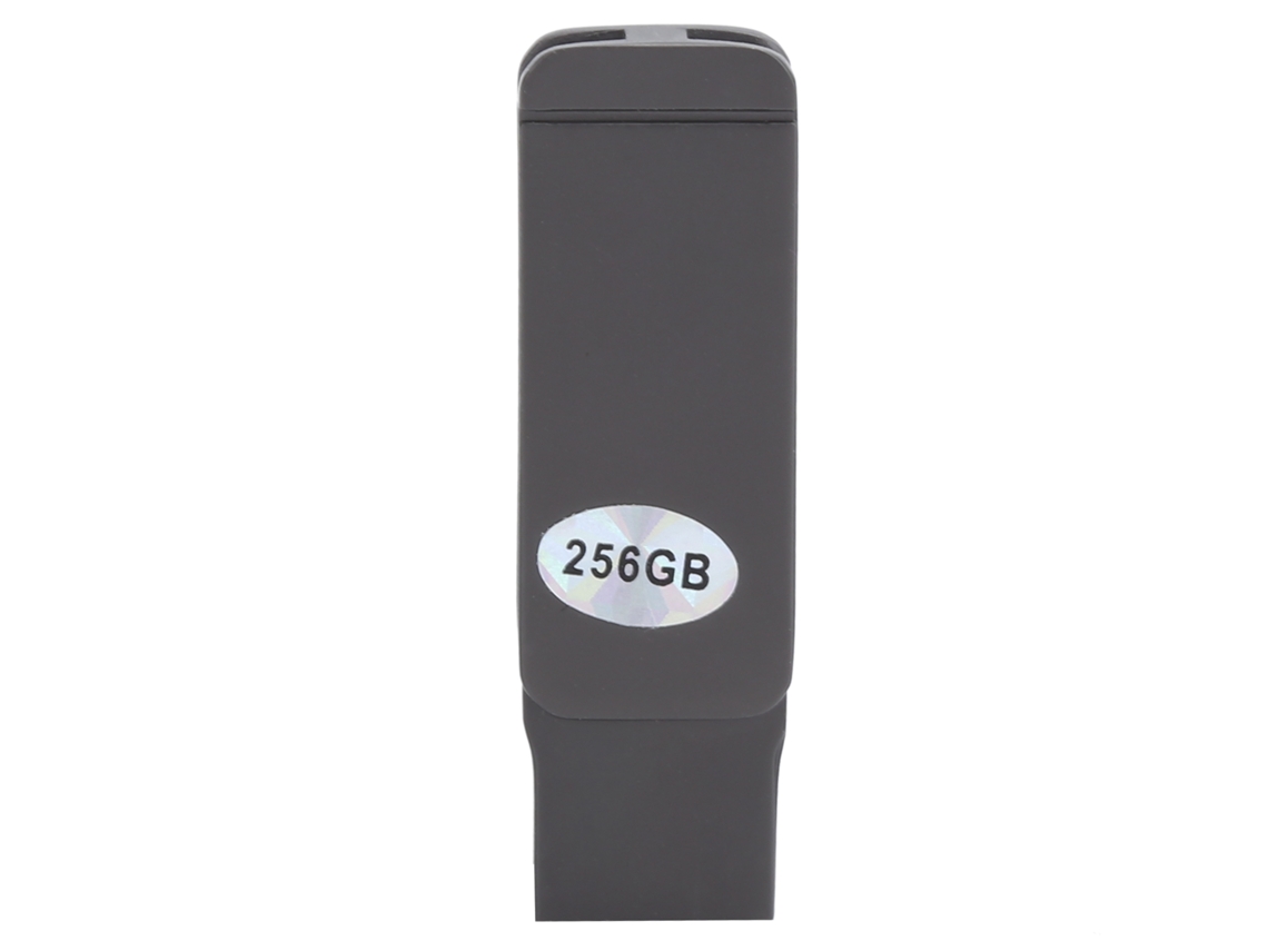 Memoria USB portátil 2 en 1 OTG de metal EOOCOO de 256 GB