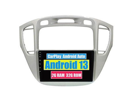 Autoradio Multimedia ROVERONE para Toyota Highlander 1 XU20 2001 - 2007 CarPlay Android Coche Radio Bluetooth Navegación