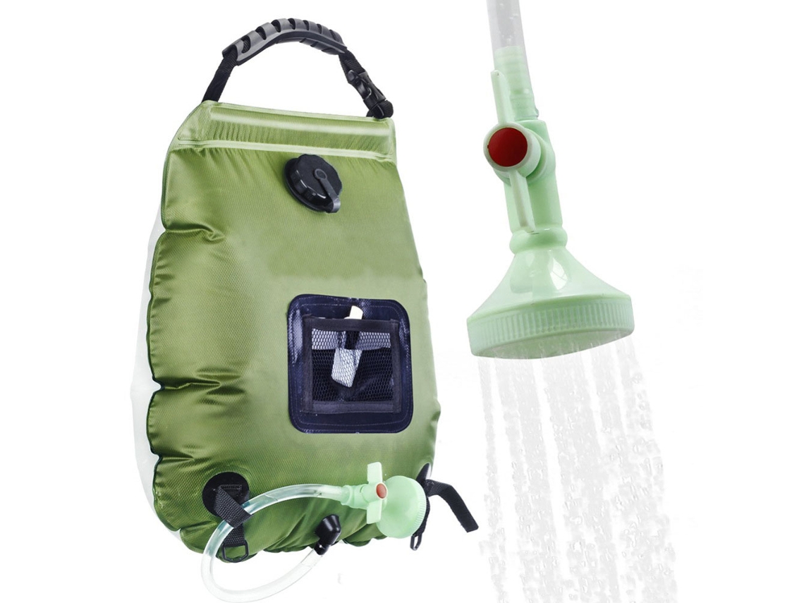 Bolsa De Ducha Portátil Para Camping Con Capacidad De 20 Litros Y Calefacción Solar Para Exteriores.