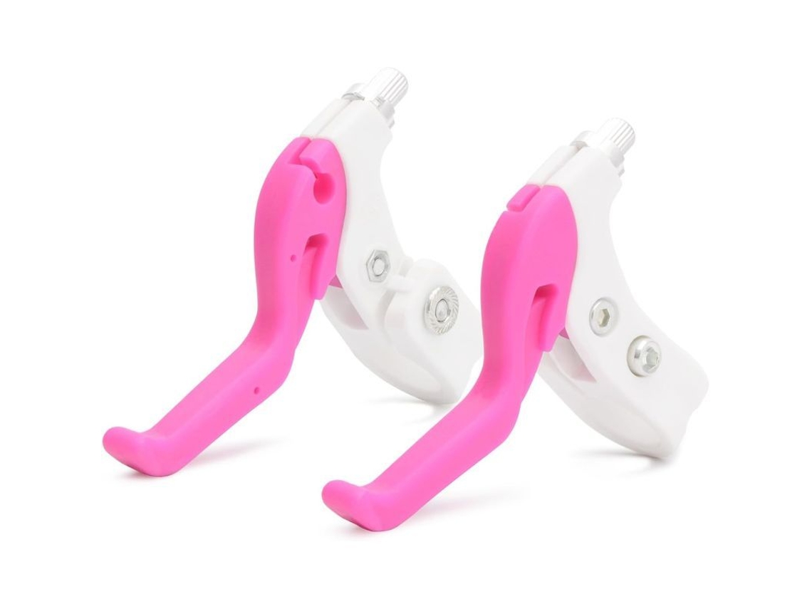 Maneta De Freno Para Bicicleta Infantil, Abs Resistente, Fácil Instalación, Rosa, 140x84 Mm, 100 G, 2 Unidades.
