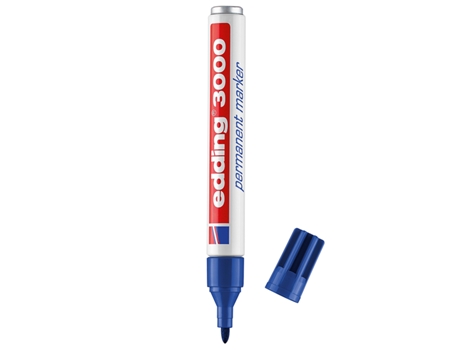 Marcador Permanente EDDING 3000 Azul 3 mm