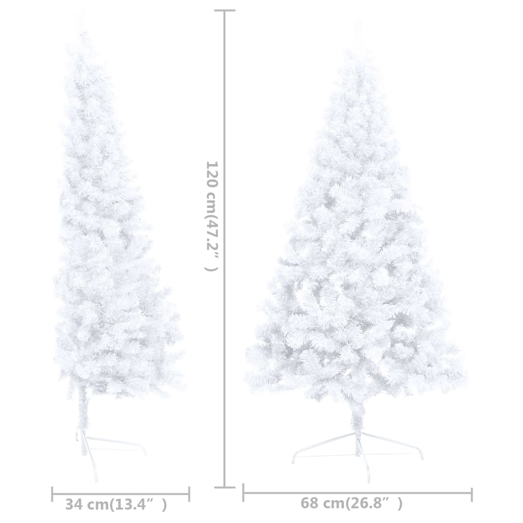 Árbol De Navidad vidaxl con luzes led y blanco 68x34x12 cm medio 120