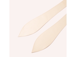 Cinturón De Mujer Beige Ancho, Extralargo, Versátil Y Elegante De Pu Con Lazo - Talla Única