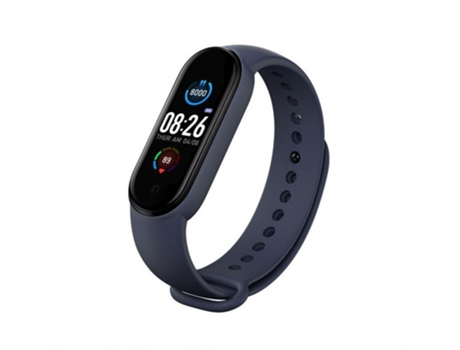 Smartwatch M5 hombres monitor de ritmo cardíaco magnético monitor de presión arterial deportes fitness tracker azul