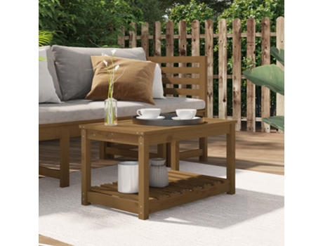 Mesa De Jardín VIDAXL Marrón Madera (82.5x50.5x45 cm)