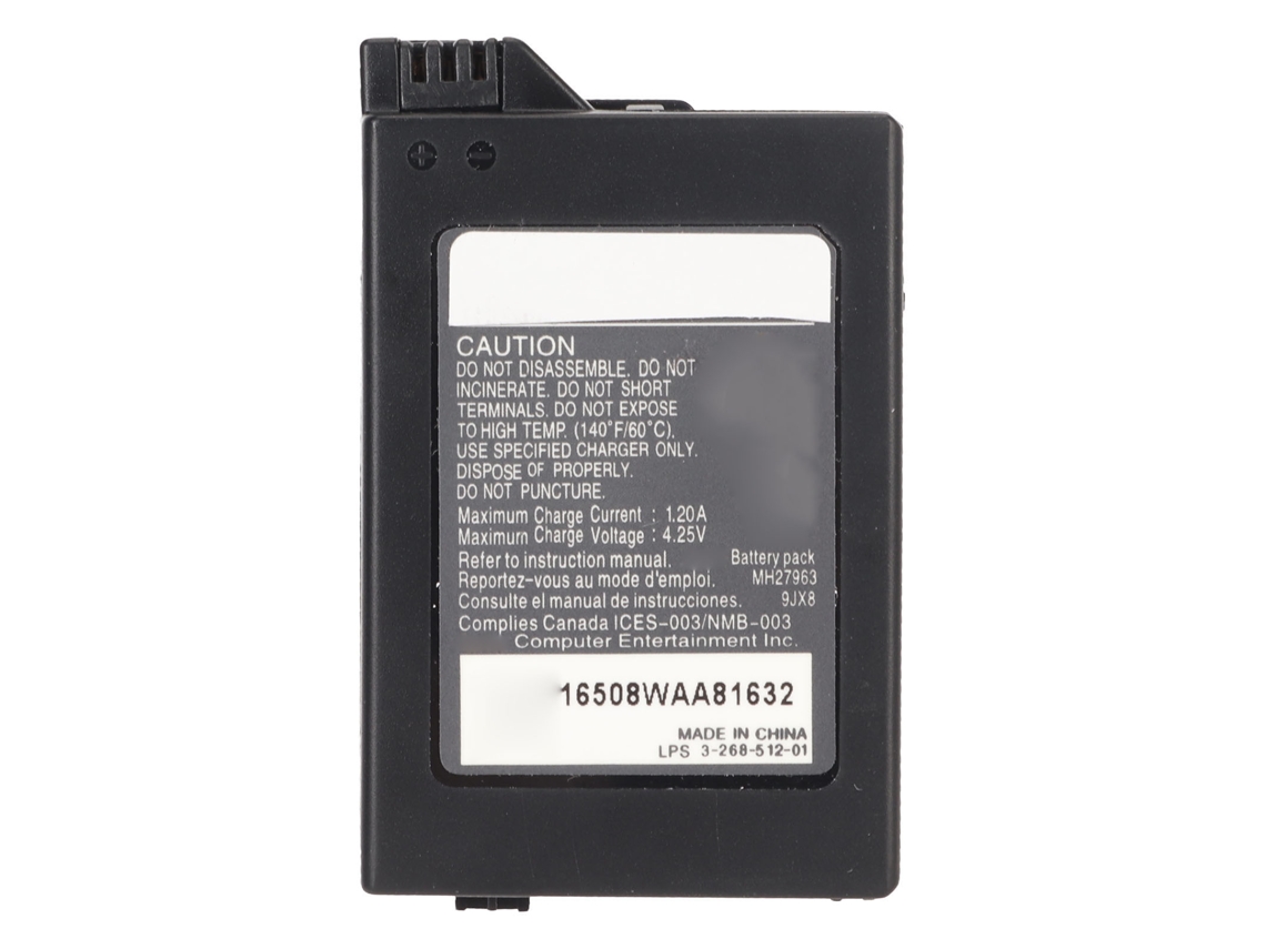 Bateria De 1200mah 3.6v Recarregável Para Psp2000 Psp3000 Psp S110 Console