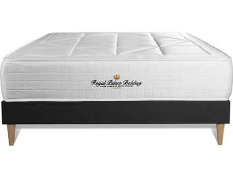 Conjunto de Somier Negro + Colchón ROYAL PALACE BEDDING Windsor (135x190 cm - Muelles Ensacados)