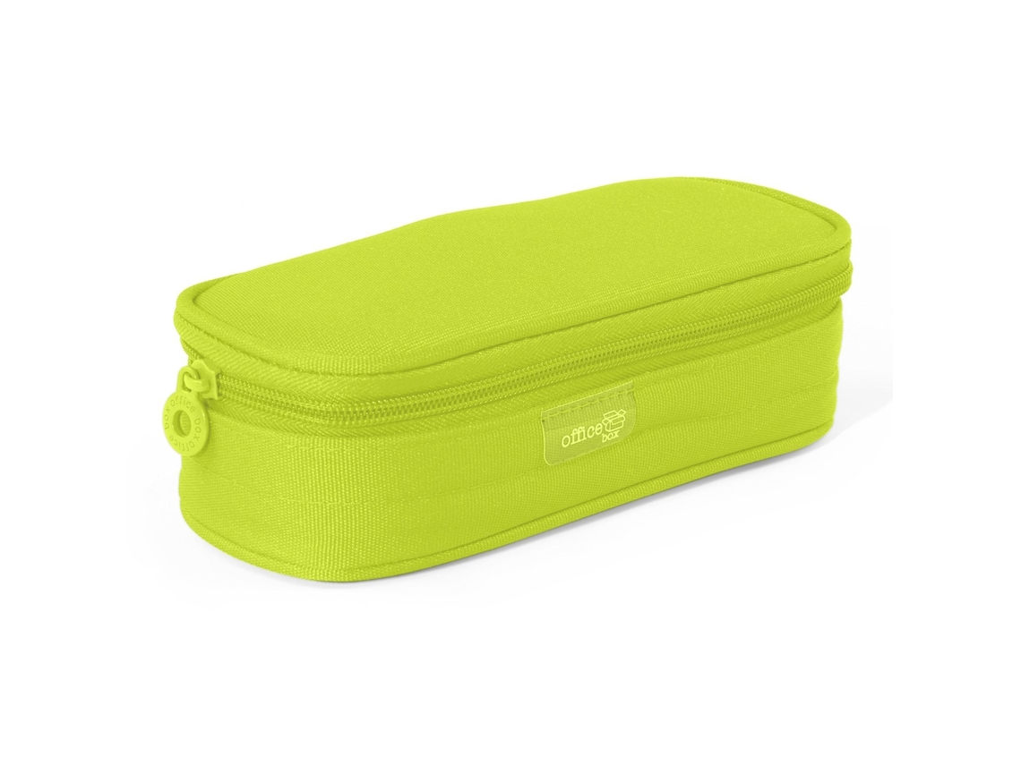 Estuche escolar mega multiusos ovalado con solapa. Apartado Postal de Lima