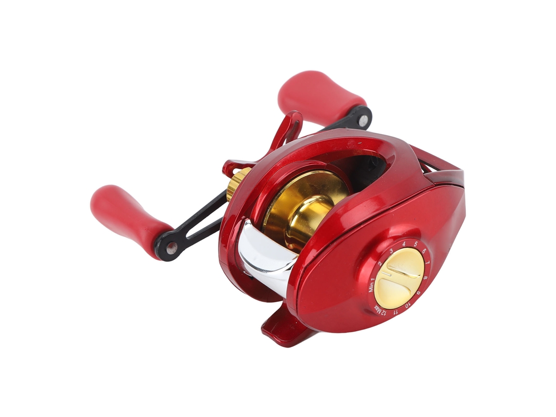 Carrete De Baitcasting Metálico Con Lanzamiento Suave Para Pesca En Mar, Lago Y Río - Mano Izquierda