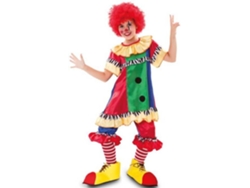 Disfraz de Niña DISFRAZZES Payasita Rojo Y Azul (Talla: 7 a 9 años)