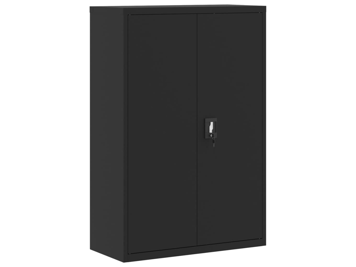 Archivador VIDAXL Negro Acero (90x40x140 cm)