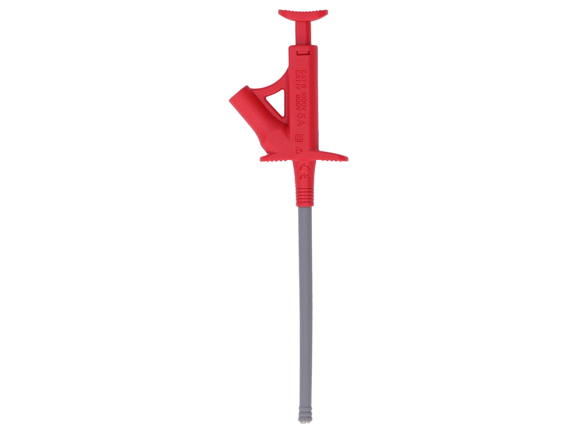 Gancho De Prueba De Cable Puente J.30042 Para Multímetro Con Conector Banana De 4 Mm, Rojo, Cat Iii 1000v/5a, Cat Iv 600v/5a
