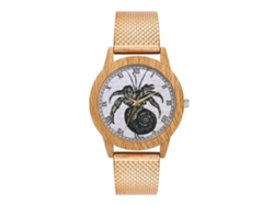Reloj De Cuarzo Unisex Pareja Con Correa De Malla Y Dial Redondo (oro Rosa)