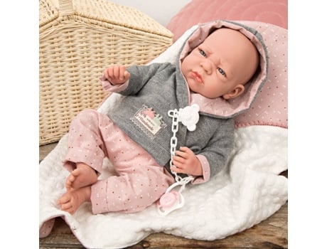Muñeco ARIAS Elegance 40 cm con Peso Edur Rosa con Manta (Edad Mínima: 0 Años - 46,5 x 21,5 x 30 cm)