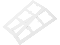 2 Placa Interruptor Luz White Unidades Material Duradero