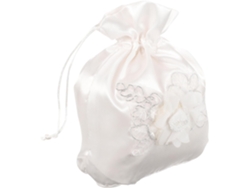 Bolsa Blanca Cordón Bodas Almacenamiento Objetos Pequeños Decoración Ambiental Fiestas Nupciales Tela