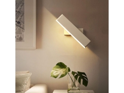 Aplique De Pared Led, Sencillo Y Moderno, Iluminación Interior Giratoria De 360°, Acrílico De 7 W, Blanco Cálido (3000 K).
