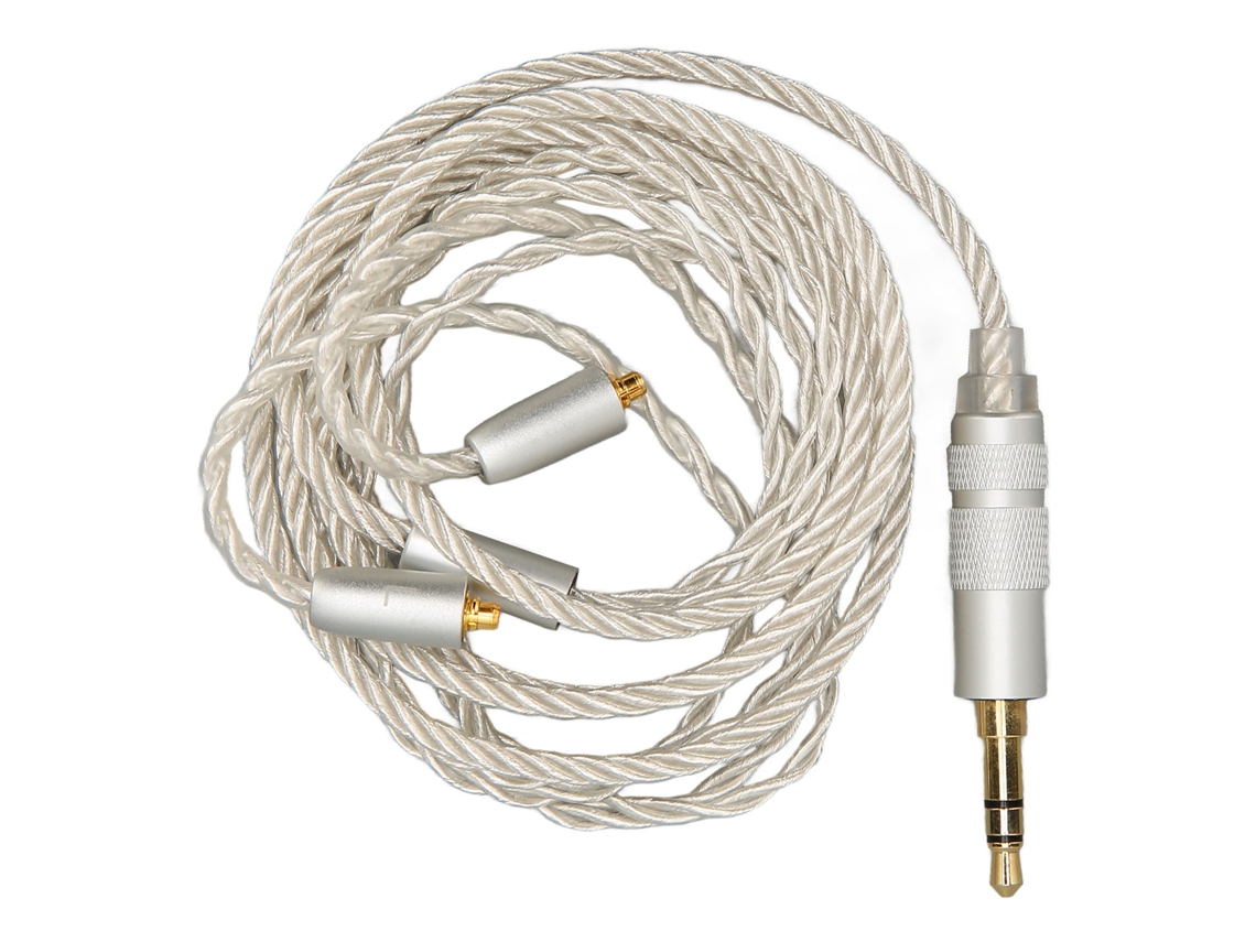 Cable De Repuesto Para Auriculares Mmcx, Cobre Plateado, 4 Núcleos, Hifi, 3,5 Mm, 120 Cm
