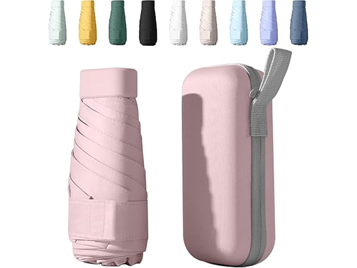 Paraguas Mini, Ligero, Con Funda, Plegable Y Protección Uv, Hogar, Moderno, Funcional, Orden Eficiente