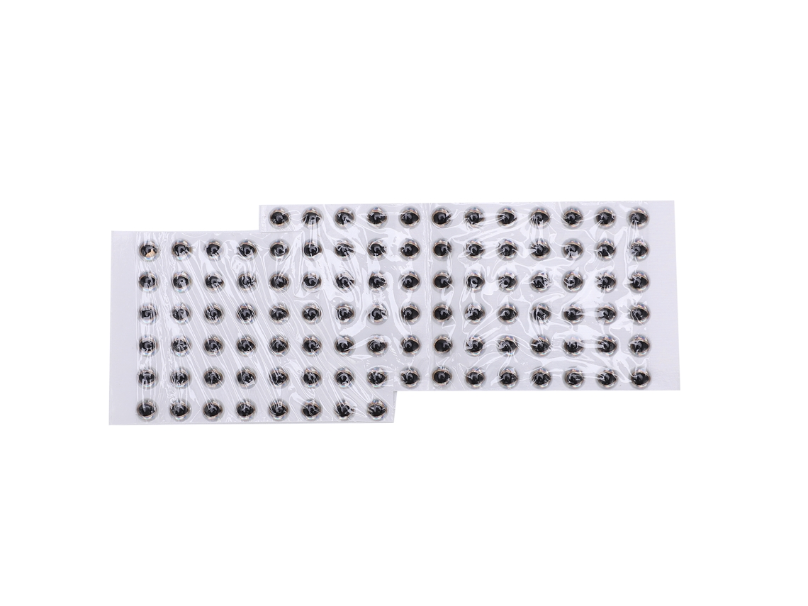 Danu26-100pcs Ojos De Pez 4mm 3d Redondos Suaves Duraderos Diy Ligeros Para Lures De Pesca Plata