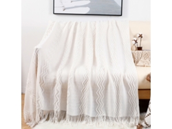 Manta De Tejido Para Sofá, Manta Decorativa Suave En Ganchillo, 50x60
