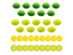 Juego de 36 limones artificiales, 2 paquetes