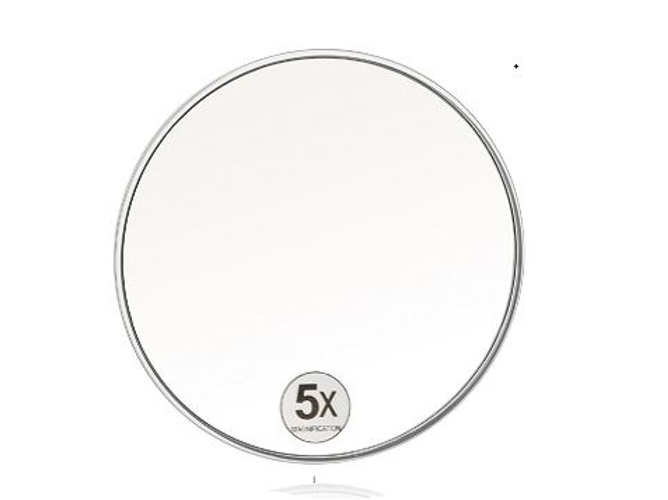 Espejo de pared Aumento 5x plateado 15.5cm