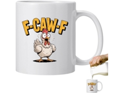 Taza de cerámica de 325 ml. Divertida taza de cerámica con forma de pollo | Recipiente para té Gokoco