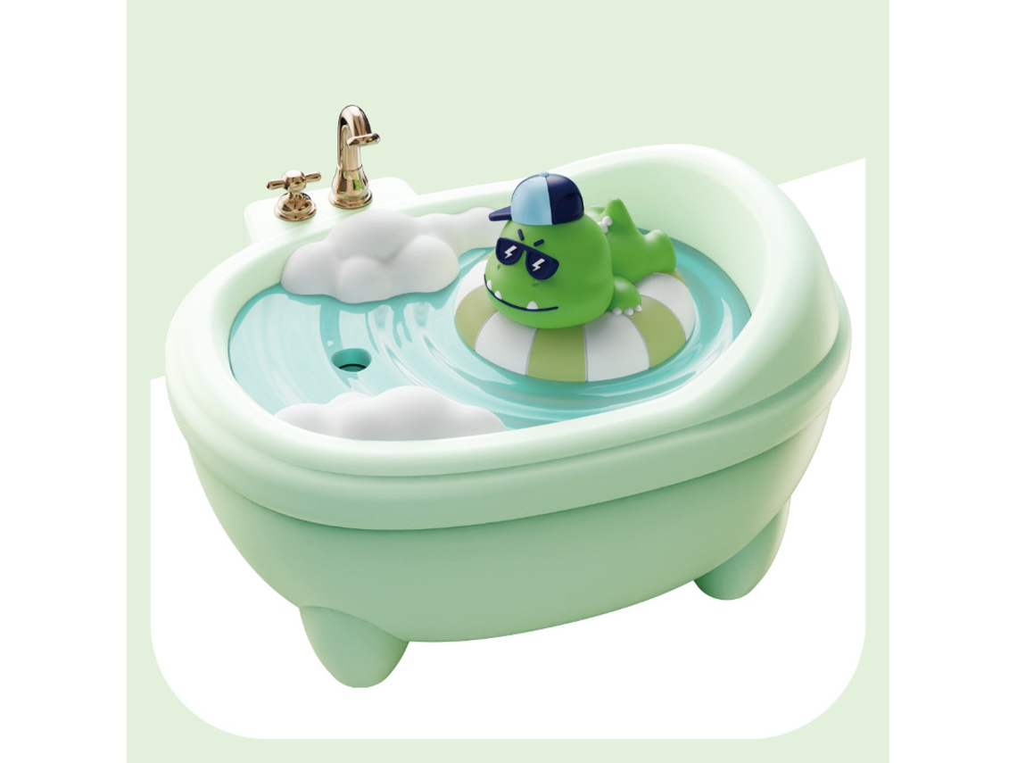 Humidificador Digitallab de 340 ml, silencioso, para dormitorio y escritorio (verde)