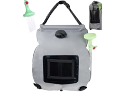 Bolsa De Ducha Solar Plegable Portátil De Pvc De 20 Litros Con Cabezal De Ducha Ajustable Para Acampar, Hacer Senderismo Y Ir A La Playa.