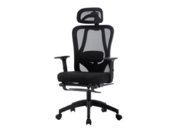 Silla de Oficina SEVEN COMFORT Reposabrazos y reposacabezas regulables con reposapiés, 135