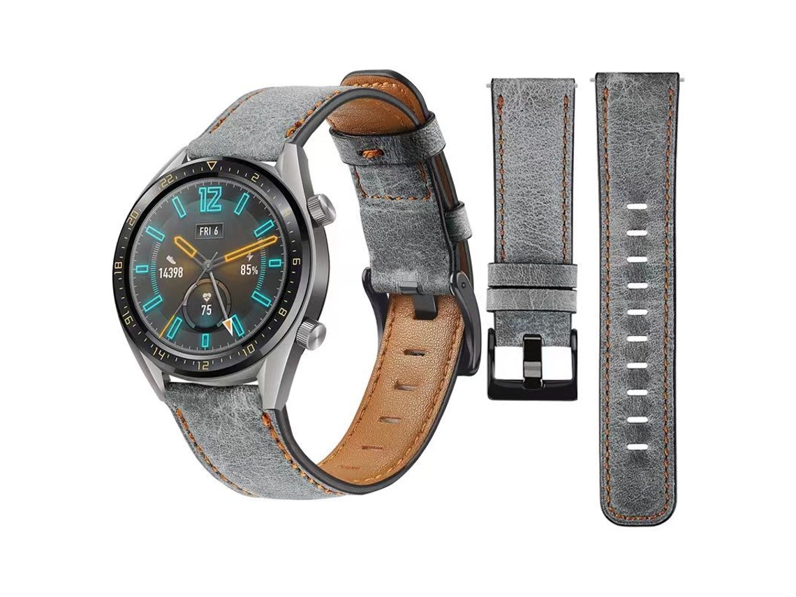 Correa Vintage Leather para Fossil gen 5 Gris