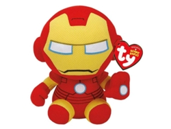 Peluche Beanie Babies Marvel Iron Man de 15 cm, muñeco coleccionable TY 41190 MeteorP25