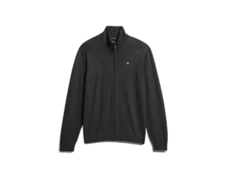Sudadera de Hombre NAPAPIJRI Cremallera Completa Damavand Gris (XS)