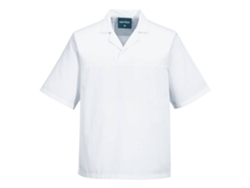 Camisa de manga corta sin bolsillos Portwest para uso alimentario / Blanca / M