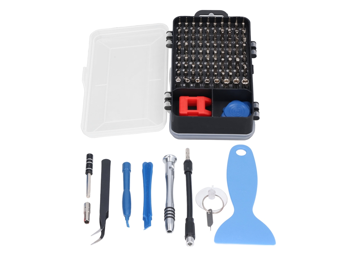 Juego de destornilladores de precisión portátiles, 112 piezas, electrónica