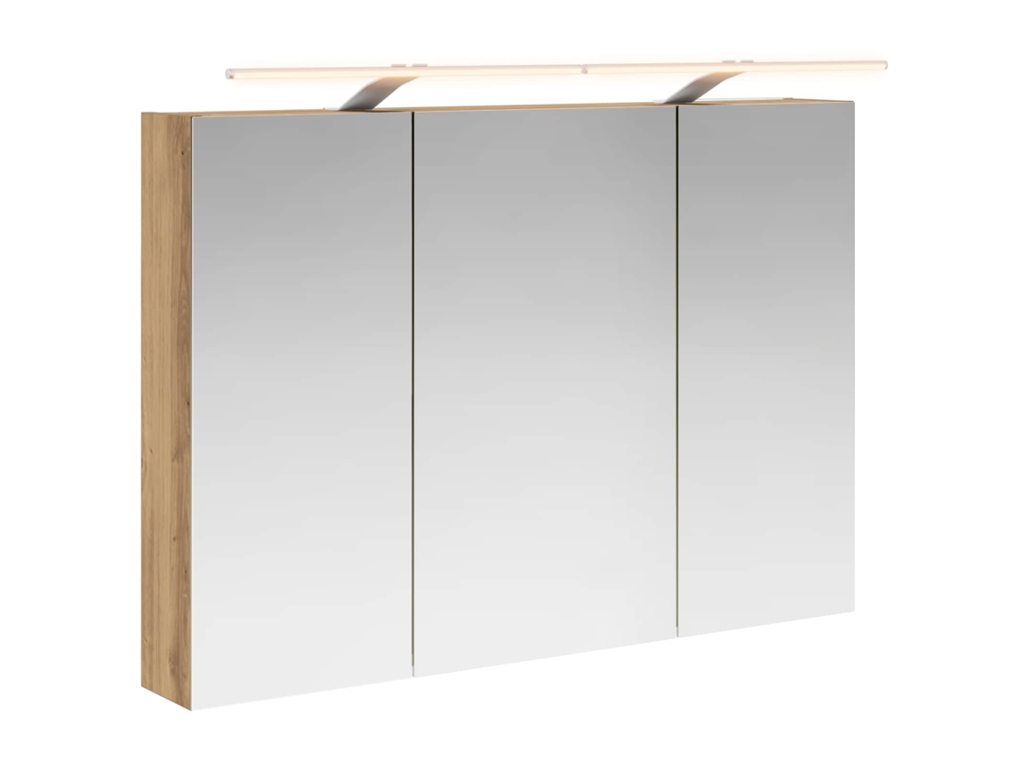 Maison Exclusive - Armario Con Espejo De Baño Roble Artesanal 100 X 14,5 X 70 Cm