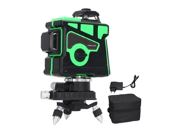 Nivel Láser 3d De Haz Verde De 12 Líneas, Autonivelante, Ip54, Herramienta De Precisión
