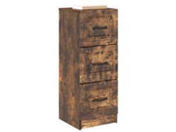 Maison Exclusive - Cajonera Roble Ahumado 33 X 34,5 X 87 Cm Madera De Ingeniería