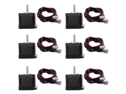 6x 3d Printer Motors, Nema 17 Stepper Motor,40mm High Torque Bipolar Dc Step Motor Kit, For 3d Printer Engraving