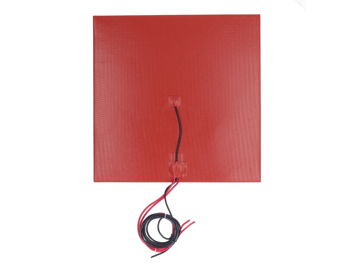 Almohadilla Calefactora De Silicona Para Impresora 3d 350w 300mm 100k Termistor Adhesivo Fuerte 24v Dc