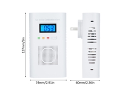 Detector 2 En 1 De Gas Natural Y Monóxido De Carbono: Conectar Y Usar Para Cocinas Domésticas Y Hoteles.