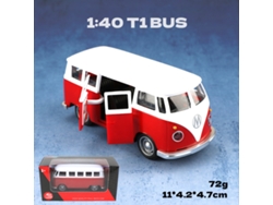 Modelo De Autobús Clásico Retro A Escala 1/38, Fabricado En Metal Fundido A Presión.
