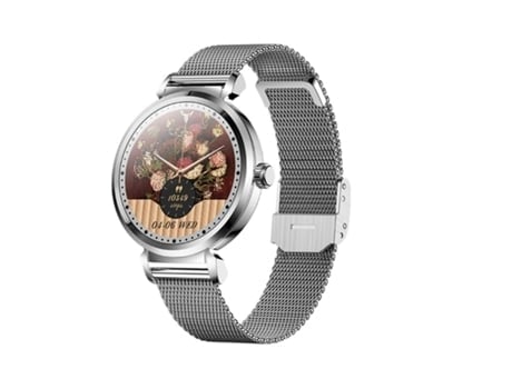 AUJEZON Reloj inteligente con monitor de actividad multideporte plateado