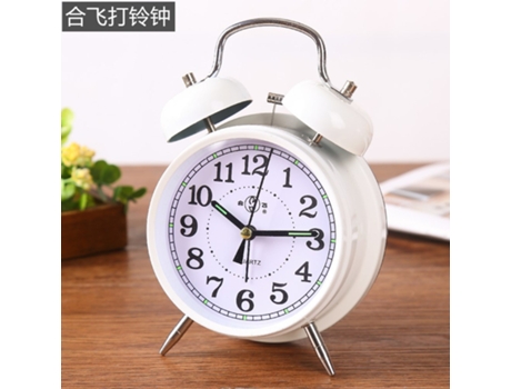 Despertador de reloj de escritorio silencioso vintage con reloj despertador de luz nocturna HHZ